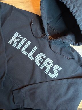 The Killers Black Graphic Band Tour Hoodie Medium Cotton Blend